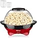 Produktbild MVPower Popcornmaschine, 800W Popcorn Maker, Popcornmaschine für Zuhause, Popcorn Maschinen, Abnehmbares Heizfläche Antihaftbeschichtung mit 2 Messbechern (100 ml, 30 ml), BPA-Frei, 5 Liter
