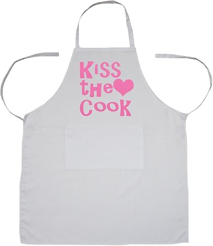 petitebella Kiss the Cook corazón poliéster delantal de cocina para adulto disponible en Yaxa Colombia