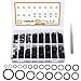 VIGRUE 960Stück Dichtungsringe Set O Ringe Sortiment, Nitrilkautschuk Gummi Dichtungen Ringe 18 Verschiedene Sortiment mit Durchmesser 3-27mm Gummiringe Dichtung für Reparatur Autos Fahrzeug/Sanitär