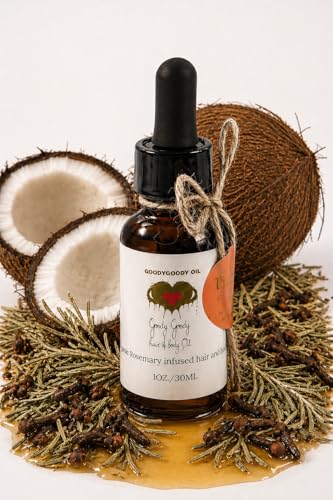 GoodyGoodyOil - Premium Handmade Rosemary &amp; Clove Hair &amp; Body Oil, 1 oz