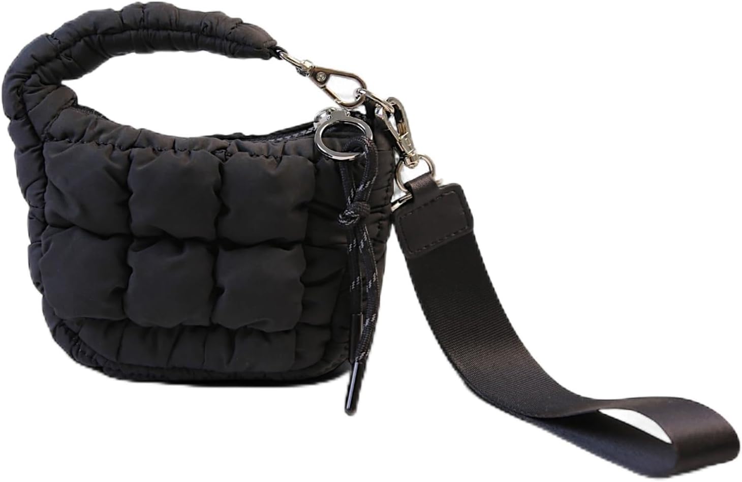 Quilted Mini Puffer Pouch wristlet wallets for women, Versatile mini purse for Essentials, Gifts, and Outdoor Activities