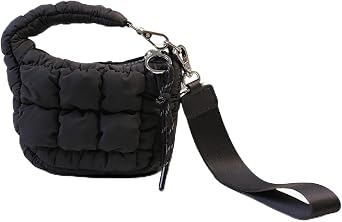 Quilted Mini Puffer Pouch wristlet wallets for women, Versatile mini purse for Essentials, Gifts, and Outdoor Activities