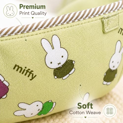Image of Traditional Baby Khoyu /Cotton Cradle Cloth for Ghodiyu /Jhula /Palna with Astar Double Layer Support | Cloth for Cradle Stand Use Rabbit Print (Green)