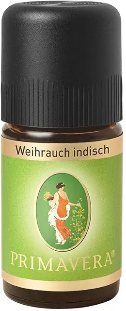 PRIMAVERA Weihrauch indisch ätherisches Öl 5 ml - reinigend, ausgleichend - vegan