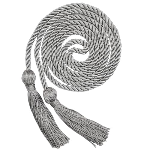 GraduationMall Polyester Graduation Honor Cord 68 Grey