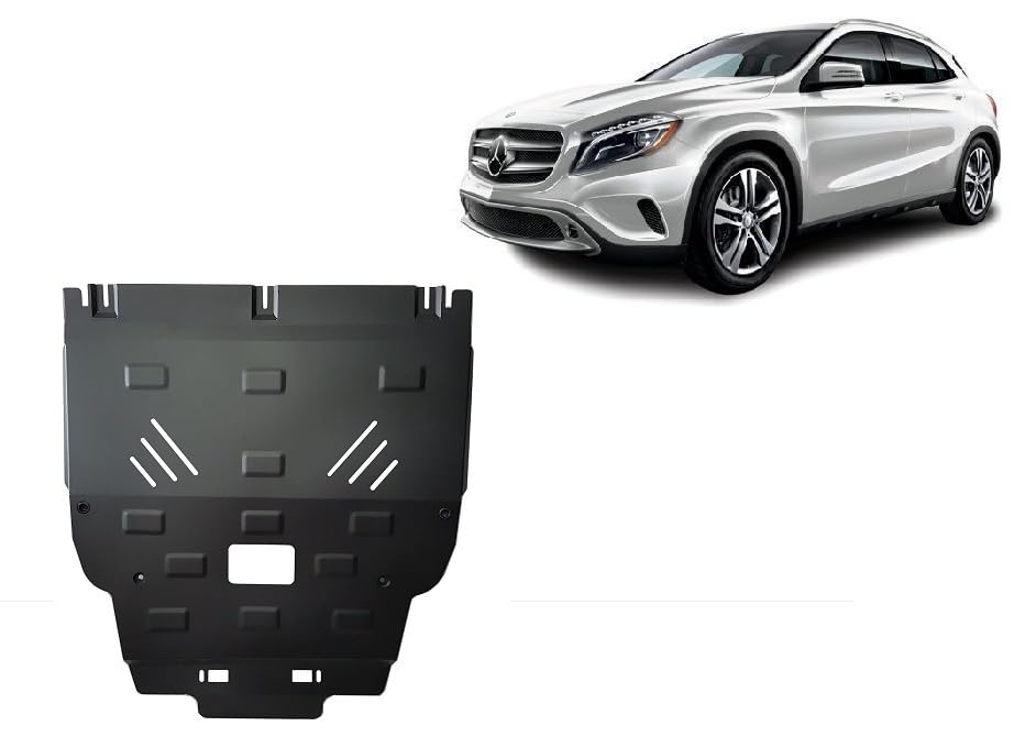 Protección de motor metálica Mercedes GLA X156: ideal para conducción segura en caminos y pistas