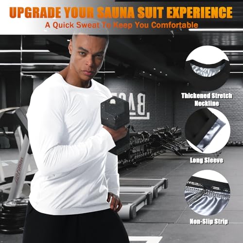 Camisa de sauna para hombre que elimina la retención de líquidos 3