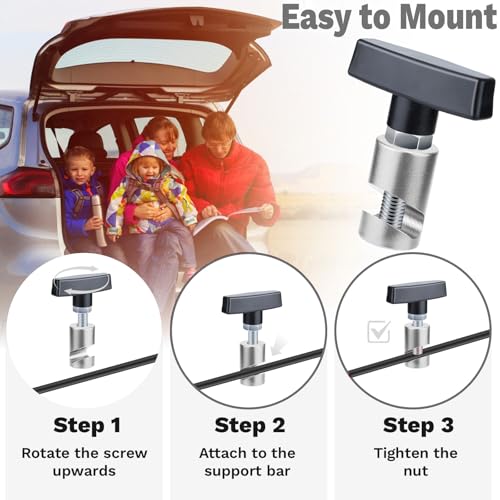 Image of ecocstm 2 PCS Car Hood Prop Struts Clamp, Hood Strut Clamp, Car Hood Holder