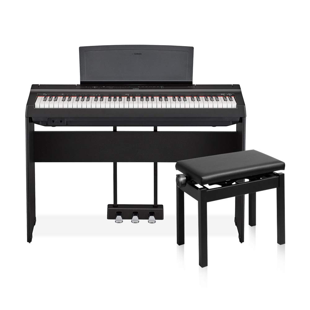 YAMAHA p-121 専用スタンド、椅子、ペダル等付属品完備 Amazon | ヤマハ P-121専用スタンド(ブラック)YAMAHA L-121B