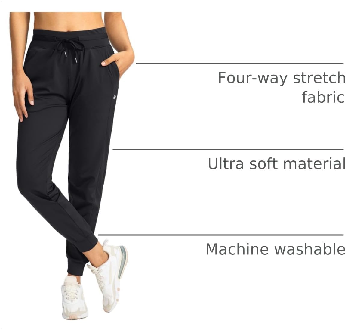 M thrive Hemp Joggers for Men & Women - Classic Fit - Drawstring Waist - Linen & Hemp Blend view 4