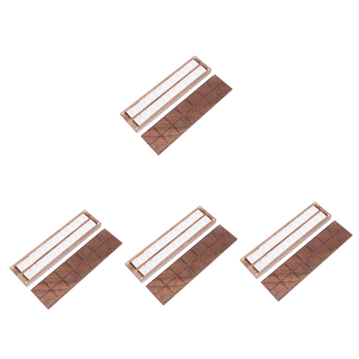 NUOBESTY 4Pcs Boîte Palette De Peinture Plateau De Peinture Palettes Plaque Mixte De Couleur Étui À Pigments Bricolage Étui À Aquarelle Vide Palettes De Peinture pour La Peinture