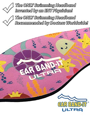 Ear Band-it Ultra zwemmen hoofdband - Beste Swimmer's hoofdband - Houd water buiten, houd oordopjes in - Doctor Aanbevolen - Veilige oordopjes - Uitgevonden door KNO-arts (Sea Life, Small (Leeftijd 1-3)) - Image 6