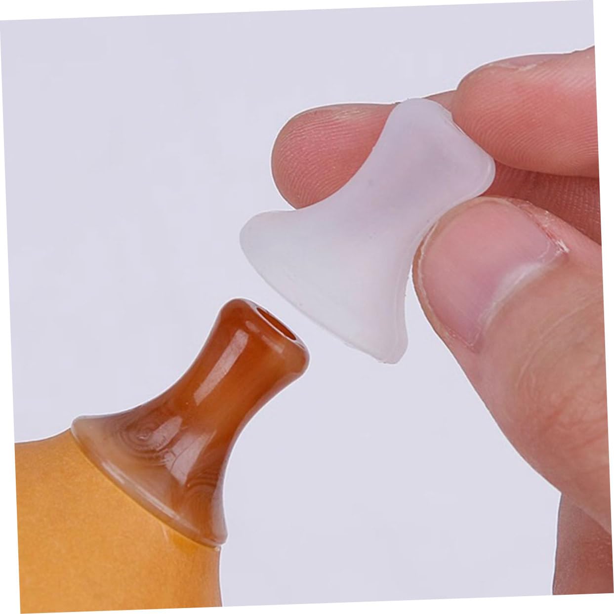 GOOHOCHY 3pcs Pink Flute Accessory Cucurbit Flute Protective Cover Silicone Sleeve