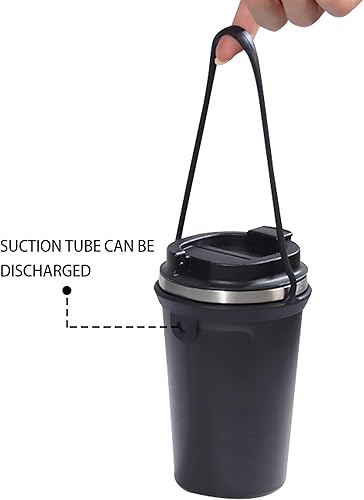 Miniatura 3 de 2 unidades reutilizables de silicona para colgar llevar bebidas, café, leche, jugo, agua y té