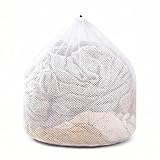 Wäschenetz für Waschmaschine, 60 x 80cm Groß Wäschebeutel, Wäschenetz XL mit Kordelstopper Wiederverwendbar, Waschsack Verformung und Falten der Kleidung zu Berhindern Schützt Kleidung