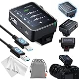 【Godox正規代理店＆日本語取扱説明書】Godox X3PROC X3PRO-C for Canon, GODOX X3C X3-C アップグレード版 2.4インチLCDタッチスクリーン TTLワイヤレスフラシュトリガー フラッシュ送信機 フラッシュトランスミッター フラッシュコマンダー Bluetooth機能&高速同期遅延サポート フォーカス補助光 & シャッター制御 急速充電可能