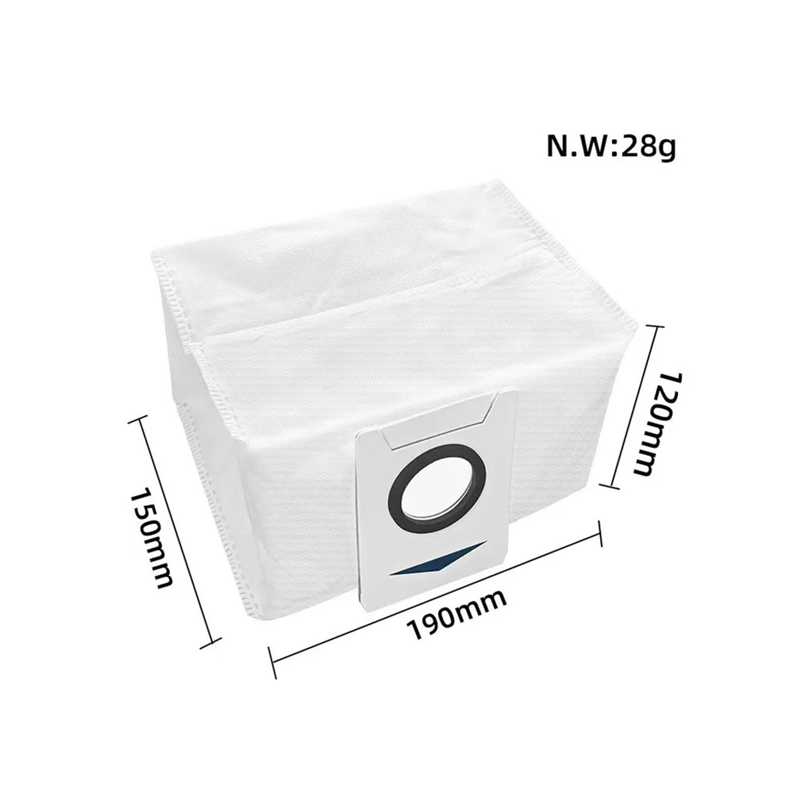 Accessori for sacchetti for la polvere Pattumiera Sacco for immondizia Sacco for aspirapolvere Parti for aspirapolvere robot, compatibile con Ecovac, X1 OMNI / T10 OMNI / T20 OMNI | SET4