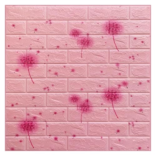 Rénover un mur abîmé avec l'autocollant mural 3D brique rose imperméable