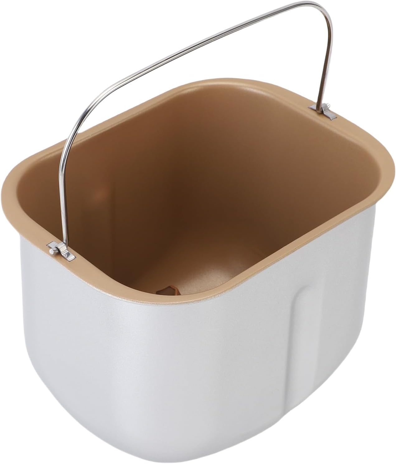AYNEFY Bread Machine Liner Mixing Bread Bucket, Stainless Steel Bread Maker Inner Replacement Part Bread Maker Universal Replacement Part