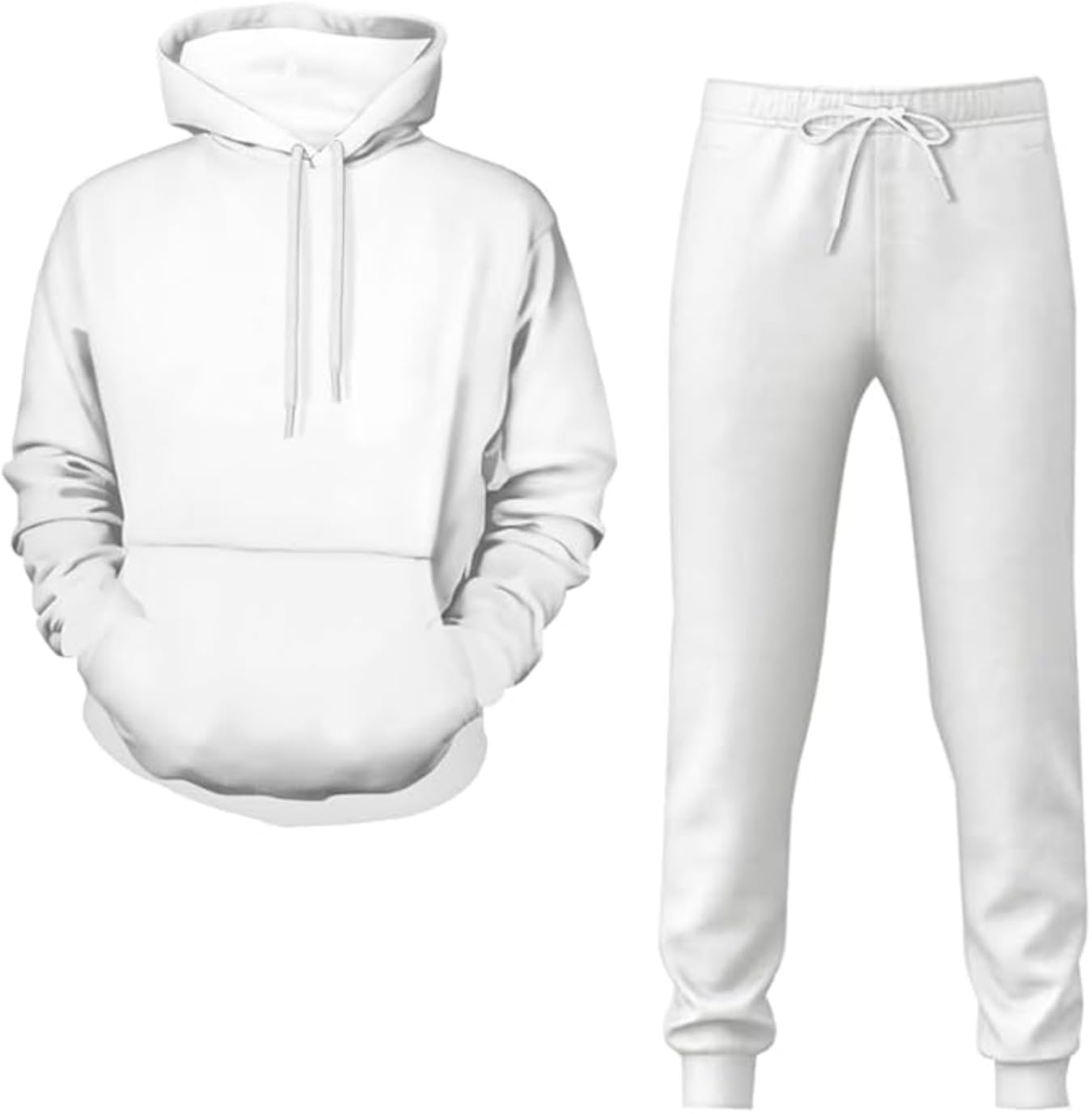 Set tuta da uomo con cappuccio e pantaloni della tuta con stampa tigre 3D, alla moda, felpa con cappuccio e pantaloni, set da 2 pezzi, tuta da jogging da uomo