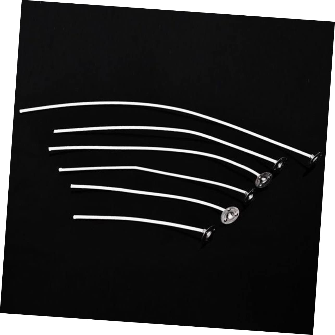 Gadpiparty Candle Making Kit: 100pcs Cotton Core Wicks Tabs No Smoke for Gel Paraffin Wax Easy to Straighten