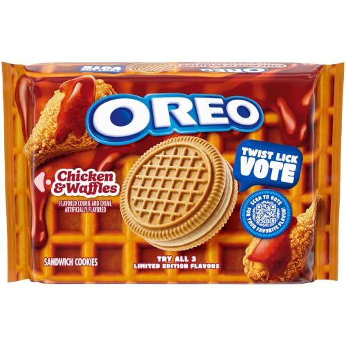 OREO Chicken and Waffles Sandwich Cookies...