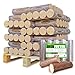 Produktbild 200 kg Holzbriketts Nestro Hartholz Briketts Kamin Ofen Brikett Brennholz Heizbriketts aus Buche und/oder Eiche 20 x 10kg / 200kg Palette Nestro Brikett Rund