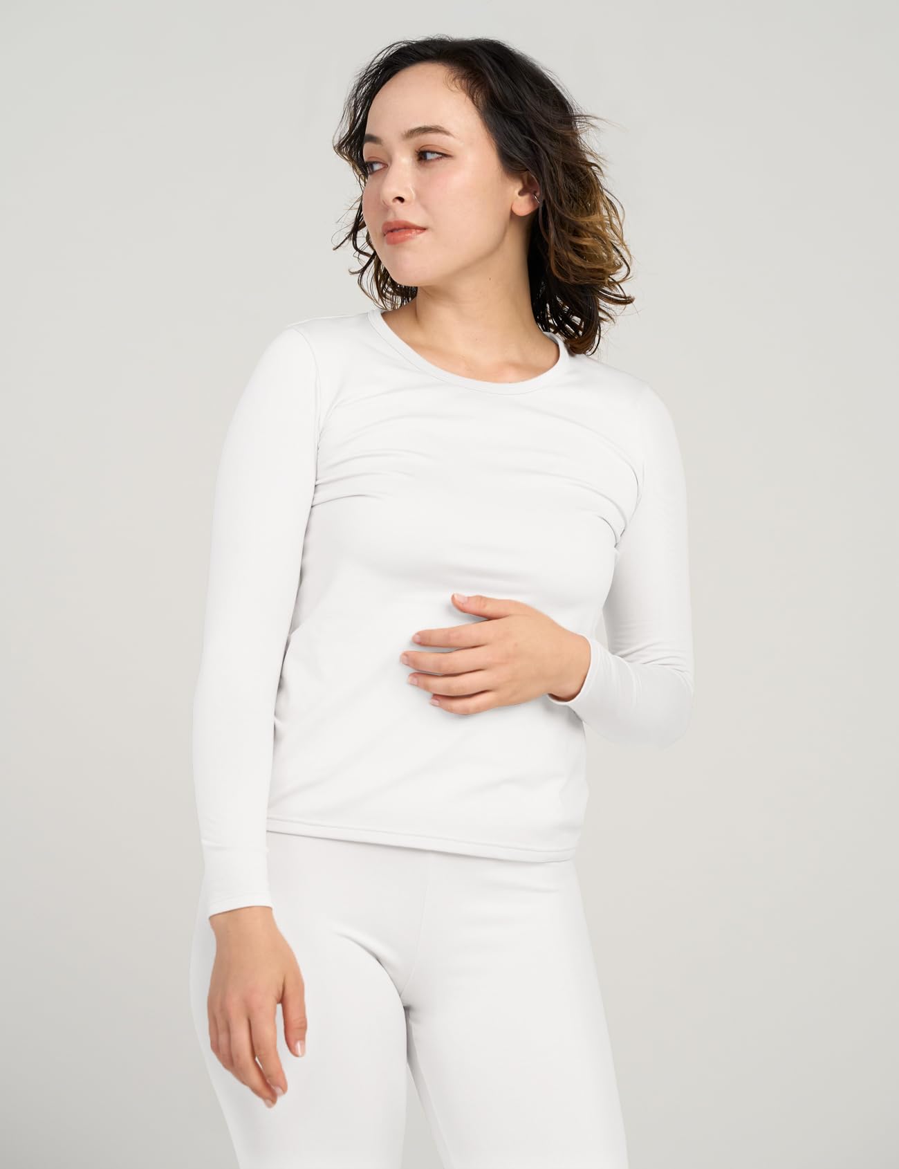 LAPASA Completo Termico Donna Fodera in Micropile Calore Base L17 - Abbigliamento Intimo Invernale Maglietta Pantaloni Calzamaglia Tuta Sci Trekking