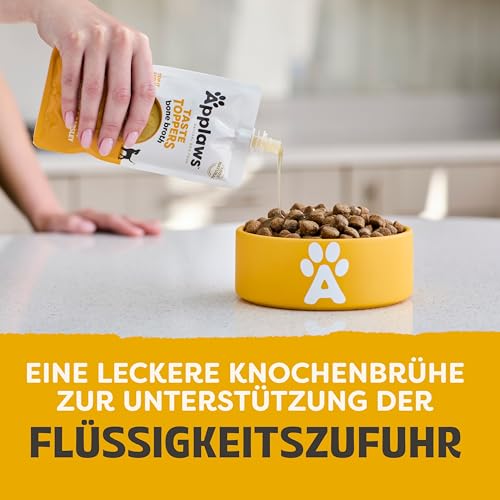 Applaws Taste Toppers 100% natürliche Hundefutter Topper, Hühnerbrühe für trockene Hundefutter 6 x 200g Beutel