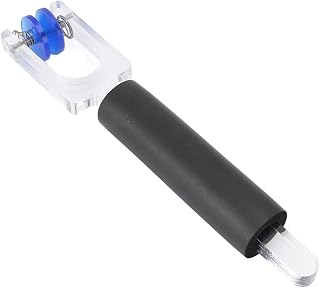 Foil Crimper Burnisher, Dual Spring Rollers Ergonomic Multifunctional Foil Crimper Burnisher Stained Glass Foiling Tool with Anti Slip Handle for Art and DIY Projects
