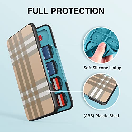 HEIYING Memory Card Case for SD/TF Cards,Portable SD Card Holder Storage Case Compatible with 20 SDXC SDHC and 20 TF Cards Slots - Image 4