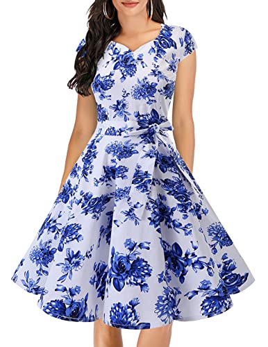 1950s tea party dress DRESSTELLS Vintage for Women, Retro Cocktail Prom Short Dress, 50s 60s Pinup Wedding Rockabilly Swing Dress Summer 2024 White Blue Flower S at Amazon Women's Clothing store autumnwinter26 These are a few The dogs like to Size:12 (Preschool/Big Kid)