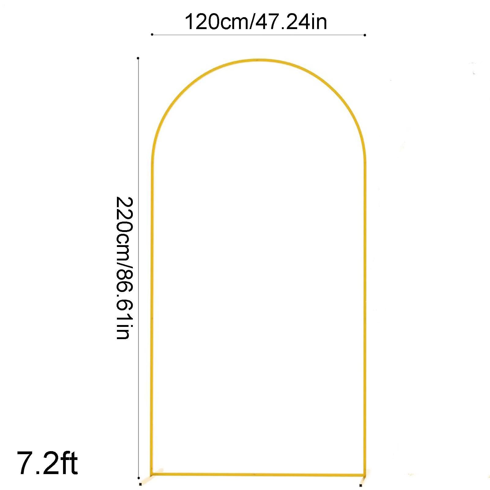 Hochzeitsbogen Hintergrund Ständer 120 x 220 cm Golden Metall Hochzeitsbogen Gestell, Metallbogen Hintergrundständer Ballonbogen Gestell Metall Blumenbogen Für Hochzeiten Geburtstage Babypartys