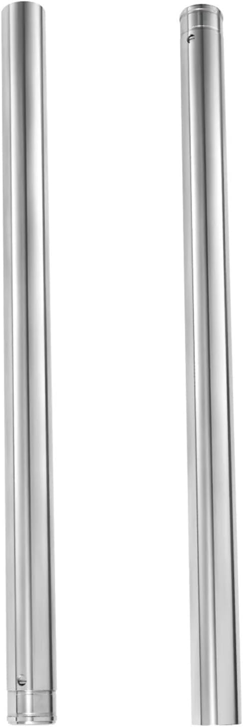Motorcycle Fork Tubes Front Inner Fork Pipes Compatible With Yamaha XP500 T-MAX500 2004 2005 2006 2007 5VU-23110-00-00 41x636mm Silver Color