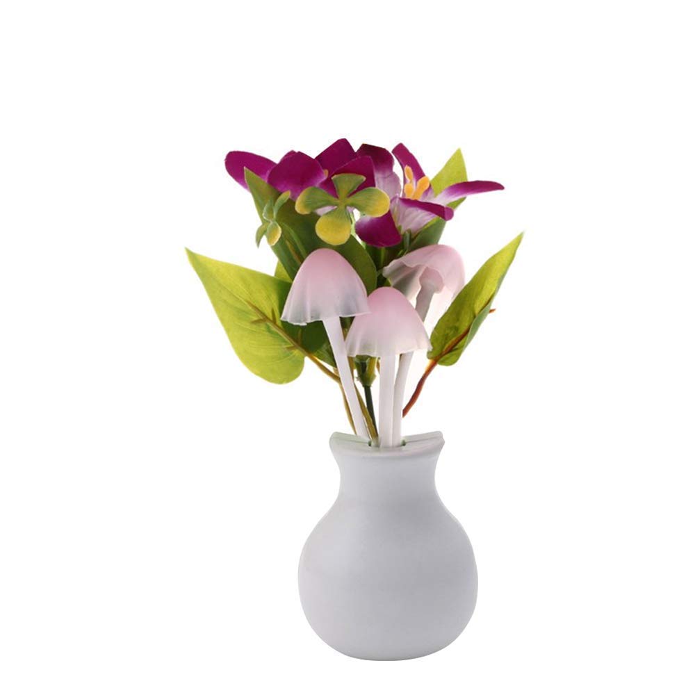 VIEWIDE LED Dream Night Light, Auto ON/Off Sensor Mushroom Lamp Multicolor