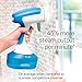 Sunbeam 1200W Steam Burst Handheld Steamer for Clothes, Dual Steam Settings, 30-Second Fast Head-Up, Bristle Brush Attachment, White and Blue Finish