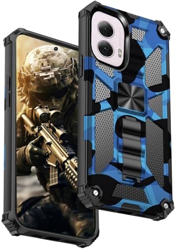 For Motorola Moto G STYLUS (2024) 5G Case Shockproof Ring Stand Tempered Glass