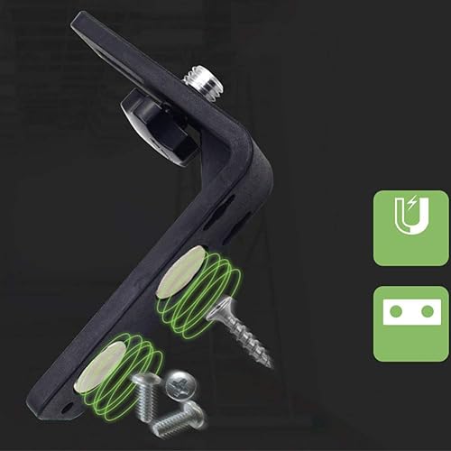 Miniatura 3 de Soporte magnético duradero en forma de L nivelador de 5/8 pulgadas para láseres Topcon, Spectra, Leica, Bosch, Hilti y Dewalt