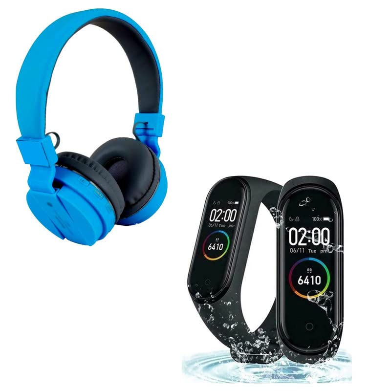 Elevea ( 12 Years Warranty - Comfortable On-Ear Bluetooth Wireless Headphone, M7 Smart Watch Activity Tracker Band with Many Features Like Steps Counter, Calorie Counter,-picture-27