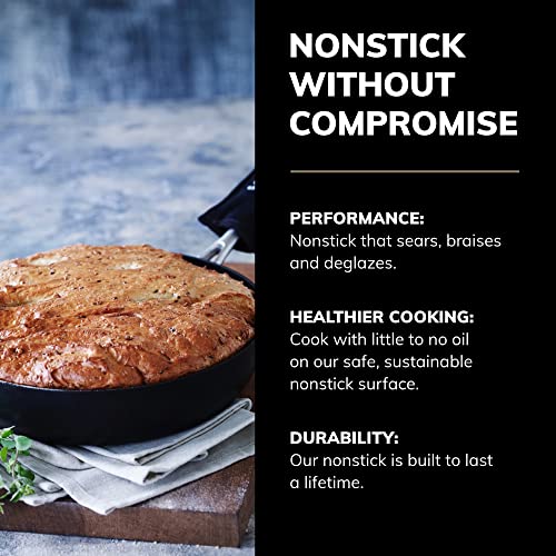 Scanpan Professional 4.25 Qt Saute Pan With Lid - Easy-To-Use Nonstick Cookware - Dishwasher, Metal Utensil & Oven Safe - Made In Denmark #TOP2