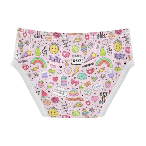 Boys' Exclusive Briefs Toddler Underwear 95% Combed Cotton Boxerbriefs 2T Girl Text Pattern 552