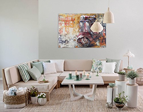 KunstLoft® Metalen schilderij 'Italian Vespa' 100x75x5cm handgemaakte wanddecoratie - Image 4