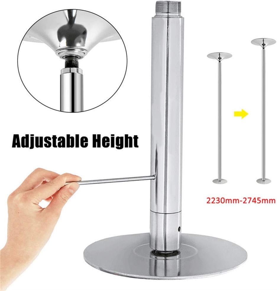 Pole Dancing Pole, 45MM Pole Dance Pole 2.23M-2.75M Adjustable Height Pole, Professional Portable Revolving Pole Suitable for Home Bar Club Dance Practice and Fitness : Sports & Outdoors