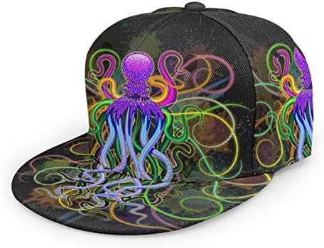 Dreamfy Hippie Trippy Psychedelic Octopus Unisex 3D Printing Snapback Caps Adjustable Hat Trucker Hats Baseball Cap