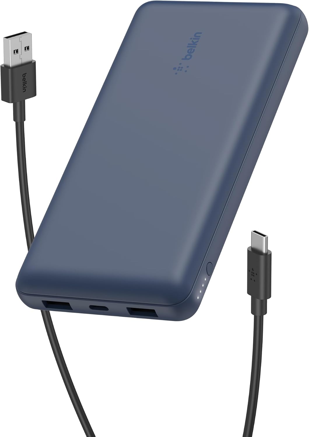 Belkin 20000mAh 15W 3 Port Power Bank, USB A to USB C Cable Included