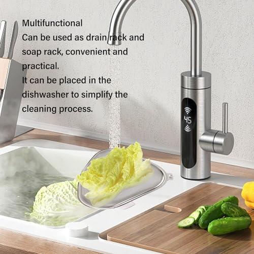 Colador de esquina triangular para fregadero de cocina miniatura 2