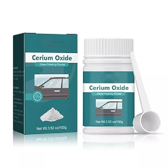 100g Cerium Oxide Glass Polishing Powder, Window Windscreen Windshield Scratch Remover Repair, Waxing Polish Pad Cerium Oxide, Scratch Repair Kit for Deep Cleaning Removal Repair Tool