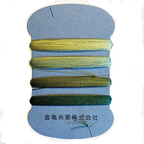 Hilo de seda Kinkame 100 wt color verde sage miniatura 1