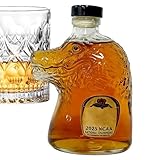 Naqqios - Botella de whisky - Botella de cerveza de cocodrilo, jarra de cóctel de soda, decoración de cocina, licor esculpido, recipiente de vidrio creativo para licor, cóctel, agua, soda, vinagre