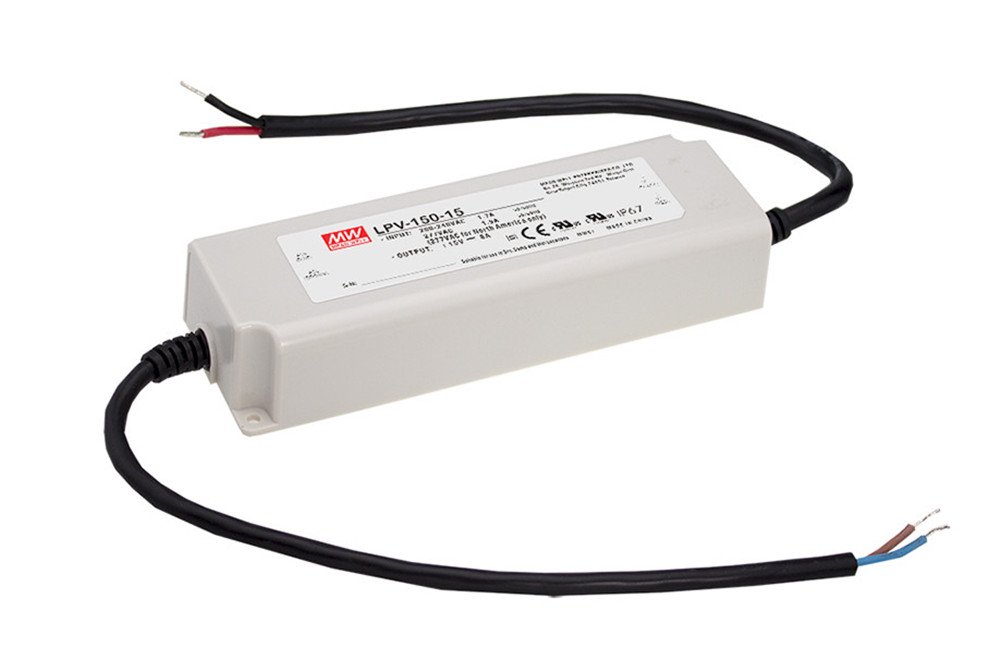 LPV-150-12 150W 12V,0～10A MEAN WELL Waterproof LED Lighting Drive Switching Power Supply Constant Voltage 110V/220V AC-DC Transformer